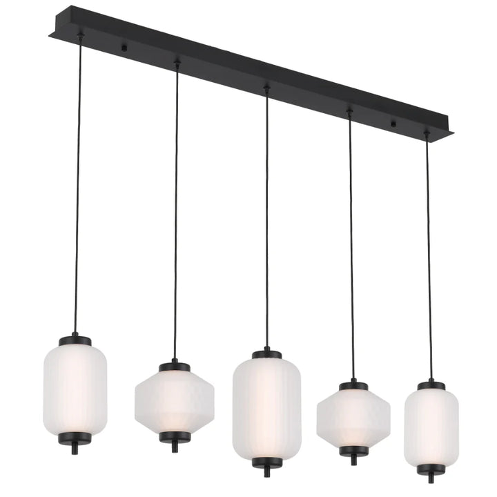 TORSO 5 LIGHT BAR PENDANT Black Pendant