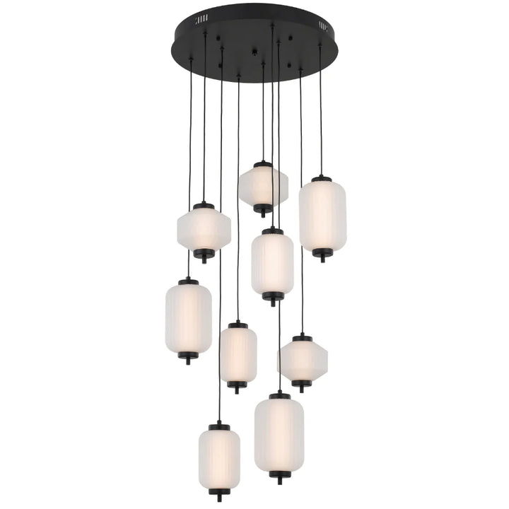 TORSO 9 LIGHT PENDANT Black Pendant