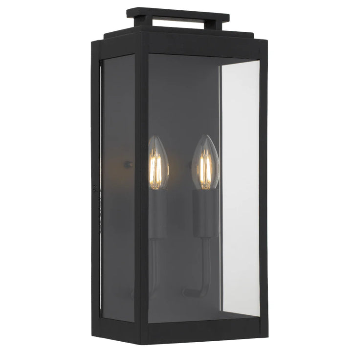 TRUMAN 2 LIGHT EXTERIOR WALL LIGHT Black WALL LIGHT