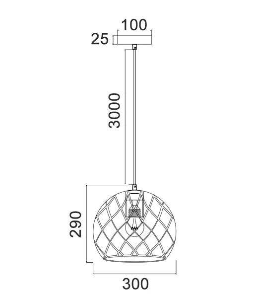 TUILE: Interior Small/Large Embossed Tiled Iron Wine Glass Shape Pendant Lights Pendant