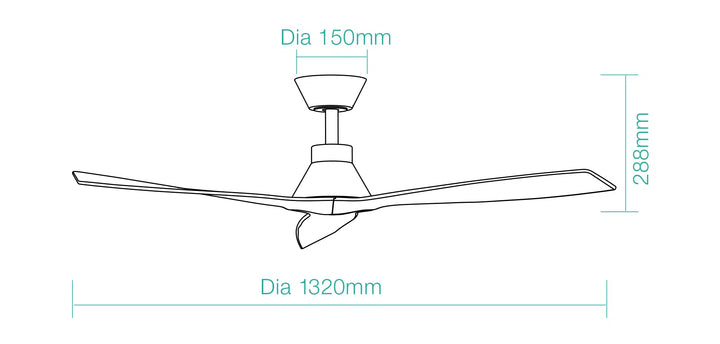 Triumph DC 52″ Smart Ceiling Fan With WIFI Remote Control Ceiling Fan