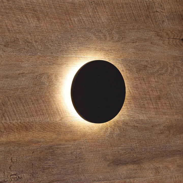 CIRCO.15 BLACK IP65 Wall Mounted Disk Light WALL LIGHT