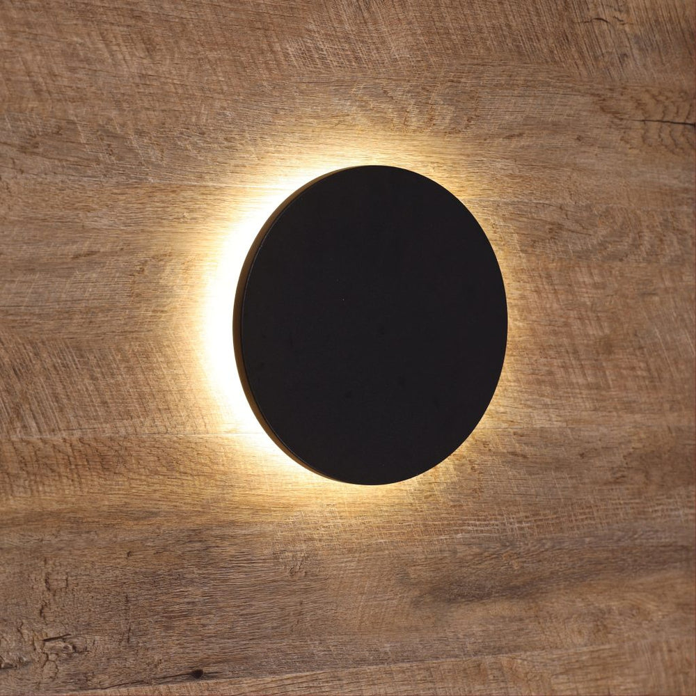 CIRCO.20 BLACK IP65 Wall Mounted Disk Light WALL LIGHT