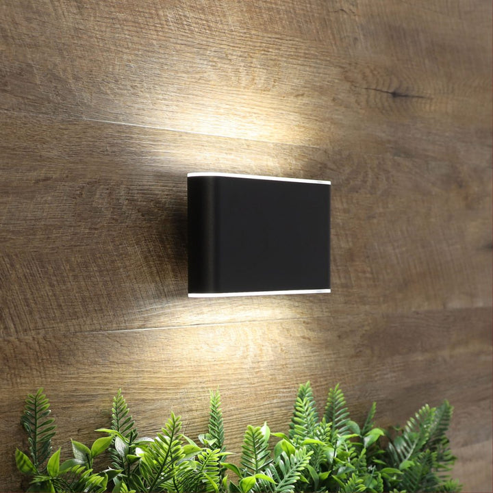 WASH 2X6 BLACK Up/Down LED Wall Washer WALL LIGHT