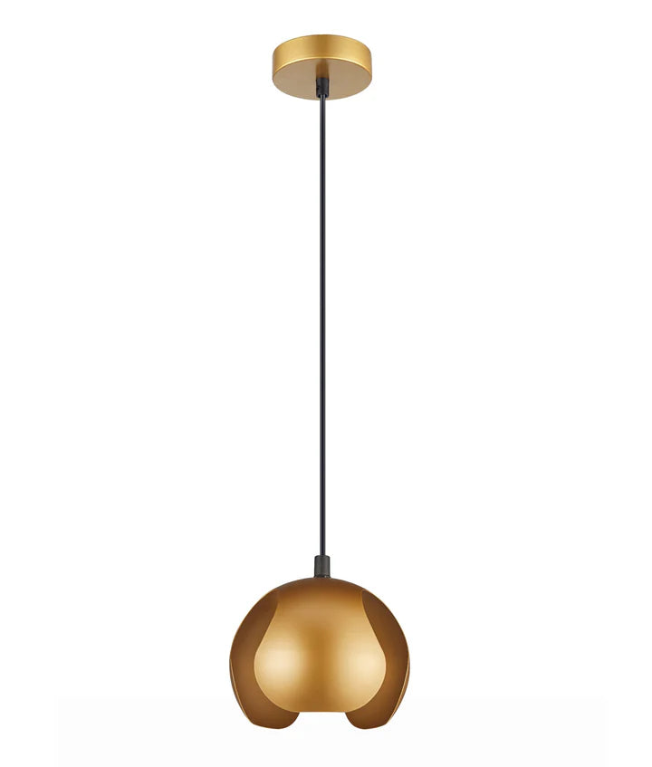 VAINA: Minimalist Scandinavian Interior Small Iron Dome Shape Pendant Lights Gold Pendant