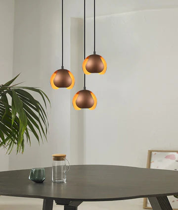 VAINA: Minimalist Scandinavian Interior Small Iron Dome Shape Pendant Lights Pendant
