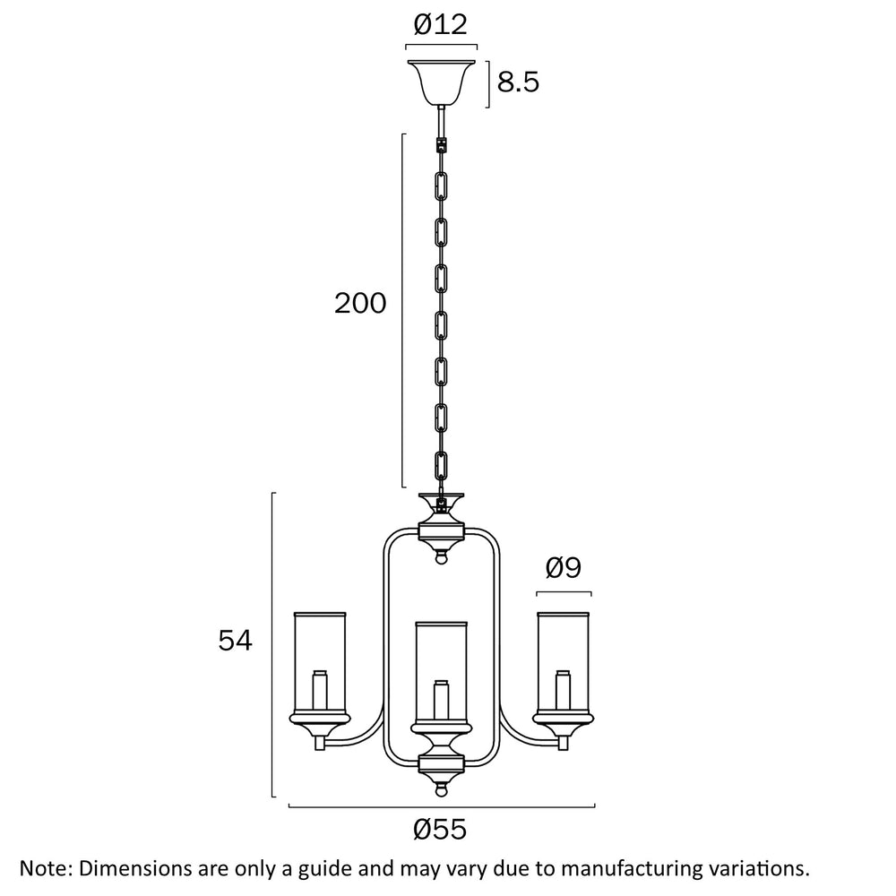 VELDEN 4 LIGHT PENDANT Pendant