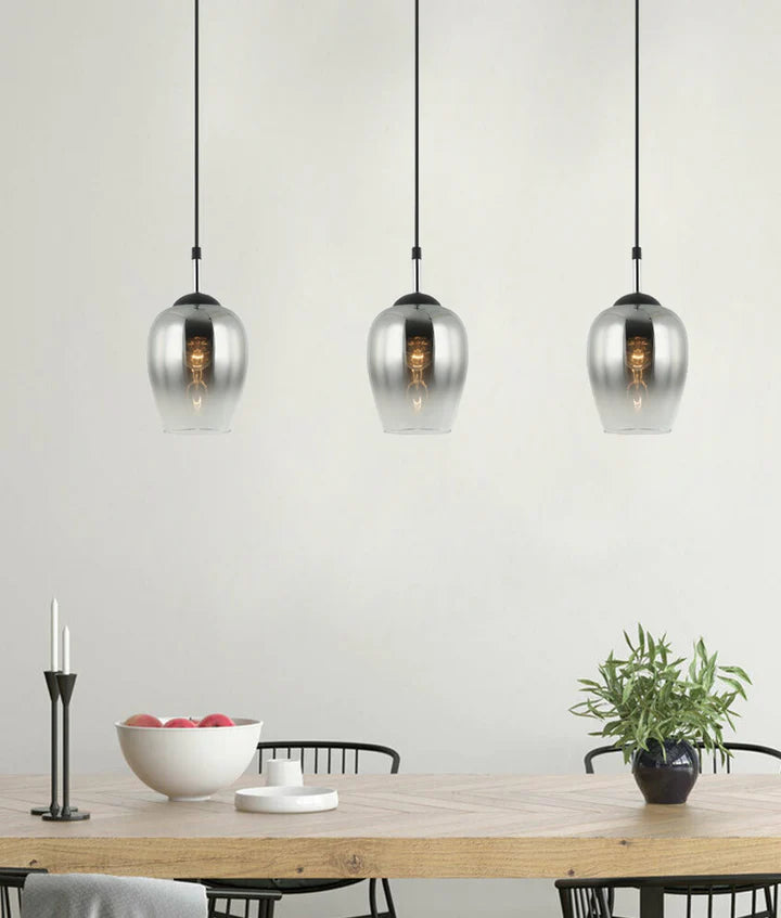 VINUM: Interior Wine Glass Shape Colour Fading Effect Glass Pendant Lights Pendant