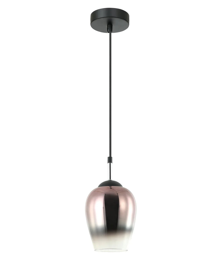 VINUM: Interior Wine Glass Shape Colour Fading Effect Glass Pendant Lights Copper Coloured With Fading Effect Pendant