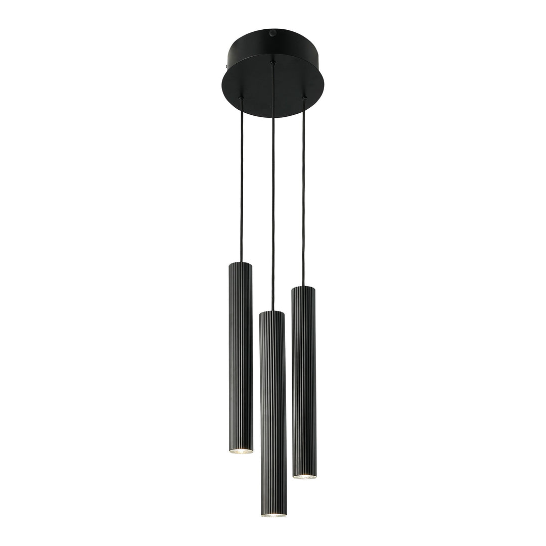 Vico 3-Rondel Pendant Black Pendant