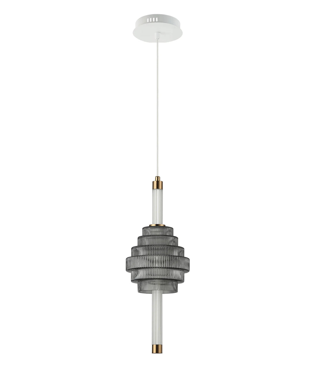 WAND: Interior LED Tri-CCT Spinning Top Pendant Lights IP20 Smokey Grey Pendant
