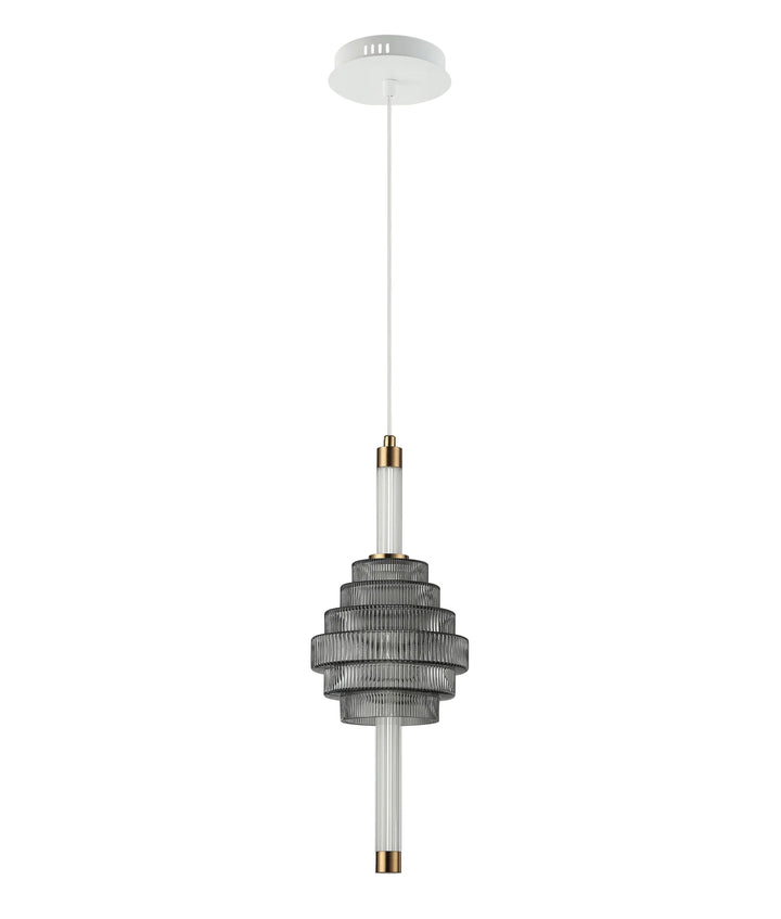 WAND: Interior LED Tri-CCT Spinning Top Pendant Lights IP20 Smokey Grey Pendant