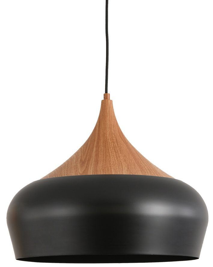 Weston P1 With OAK Black with Oak Pendant