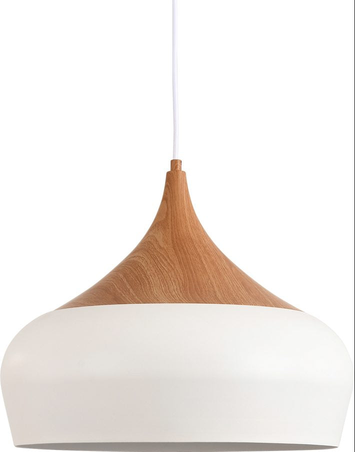 Weston P1 With OAK White with Oak Pendant