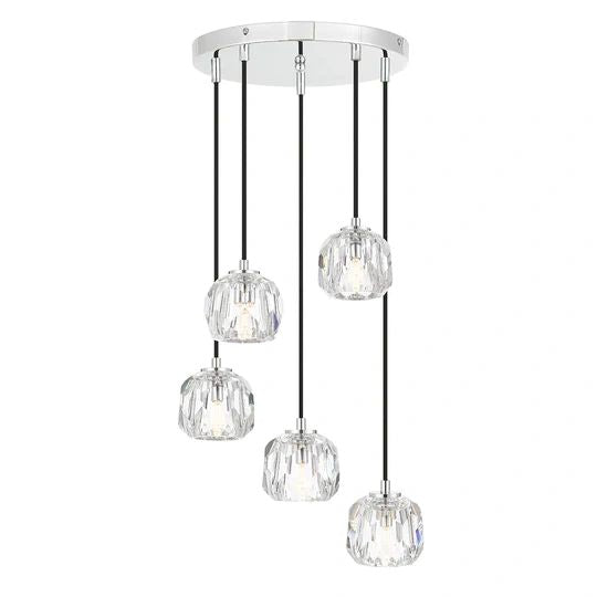 TELBIX ZAHA 5 PENDANT CHROME Pendant