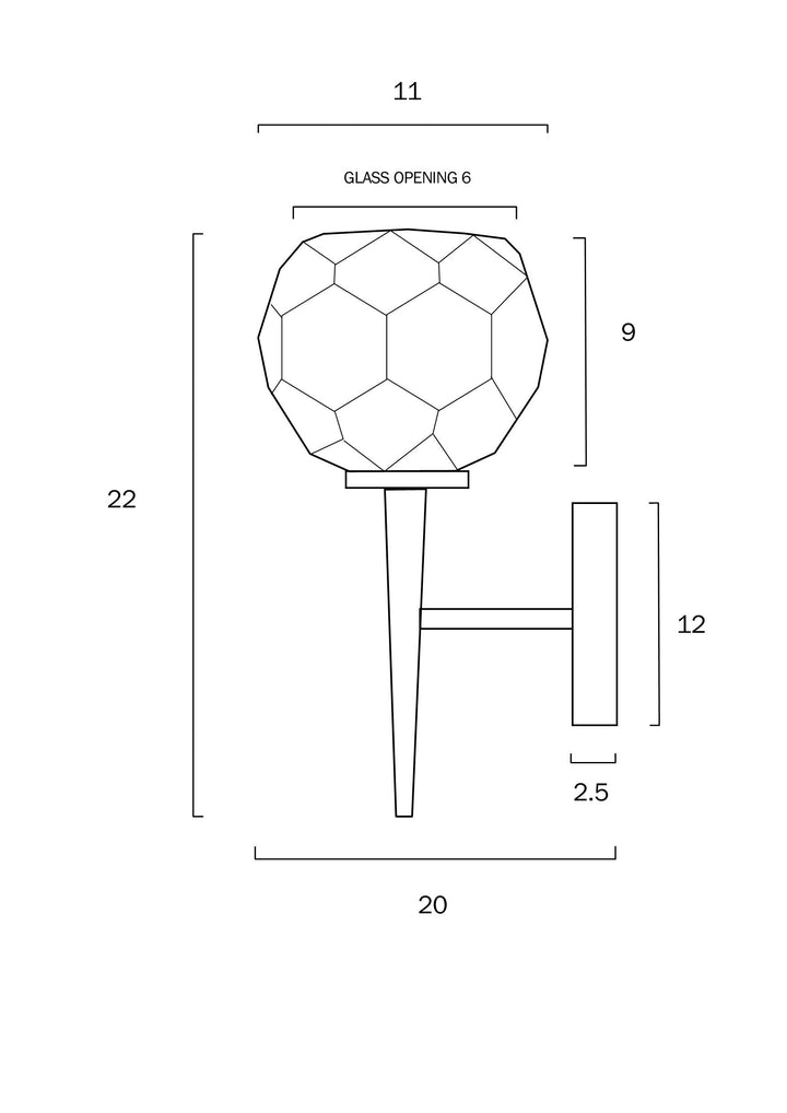 TELBIX ZAHA 1 WALL LIGHT WALL LIGHT