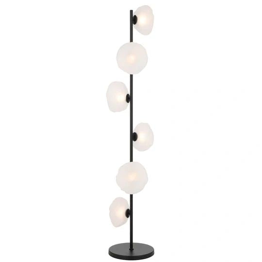 TELBIX ZECCA 6 LIGHT FLOOR LAMP BLACK Floor Lamp