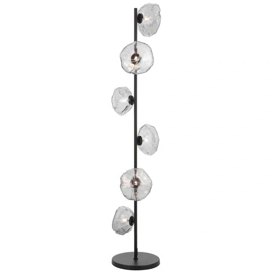 TELBIX ZECCA 6 LIGHT FLOOR LAMP BLACK SMOKE Floor Lamp