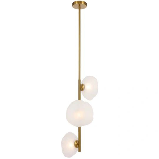 TELBIX ZECCA 3 LIGHT VERTICAL PENDANT ANTIQUE GOLD Pendant