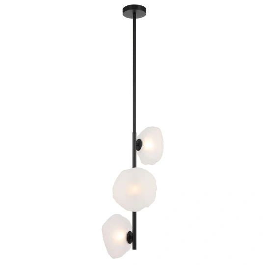 TELBIX ZECCA 3 LIGHT VERTICAL PENDANT BLACK Pendant