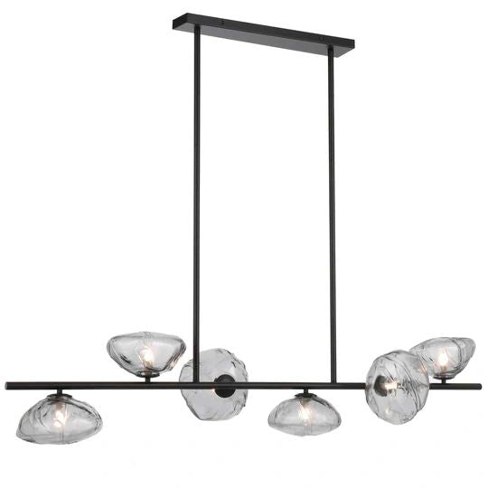 TELBIX ZECCA 6 LIGHT PENDANT BLACK SMOKE Pendant