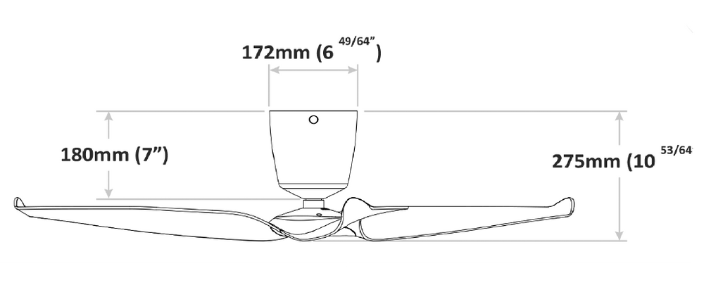Aeratron FR 3 Blade DC - Light timber Ceiling Fan