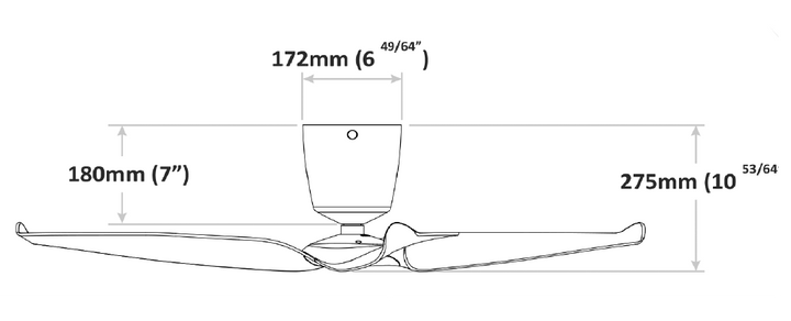 Aeratron FR 3 Blade DC - Light timber Ceiling Fan