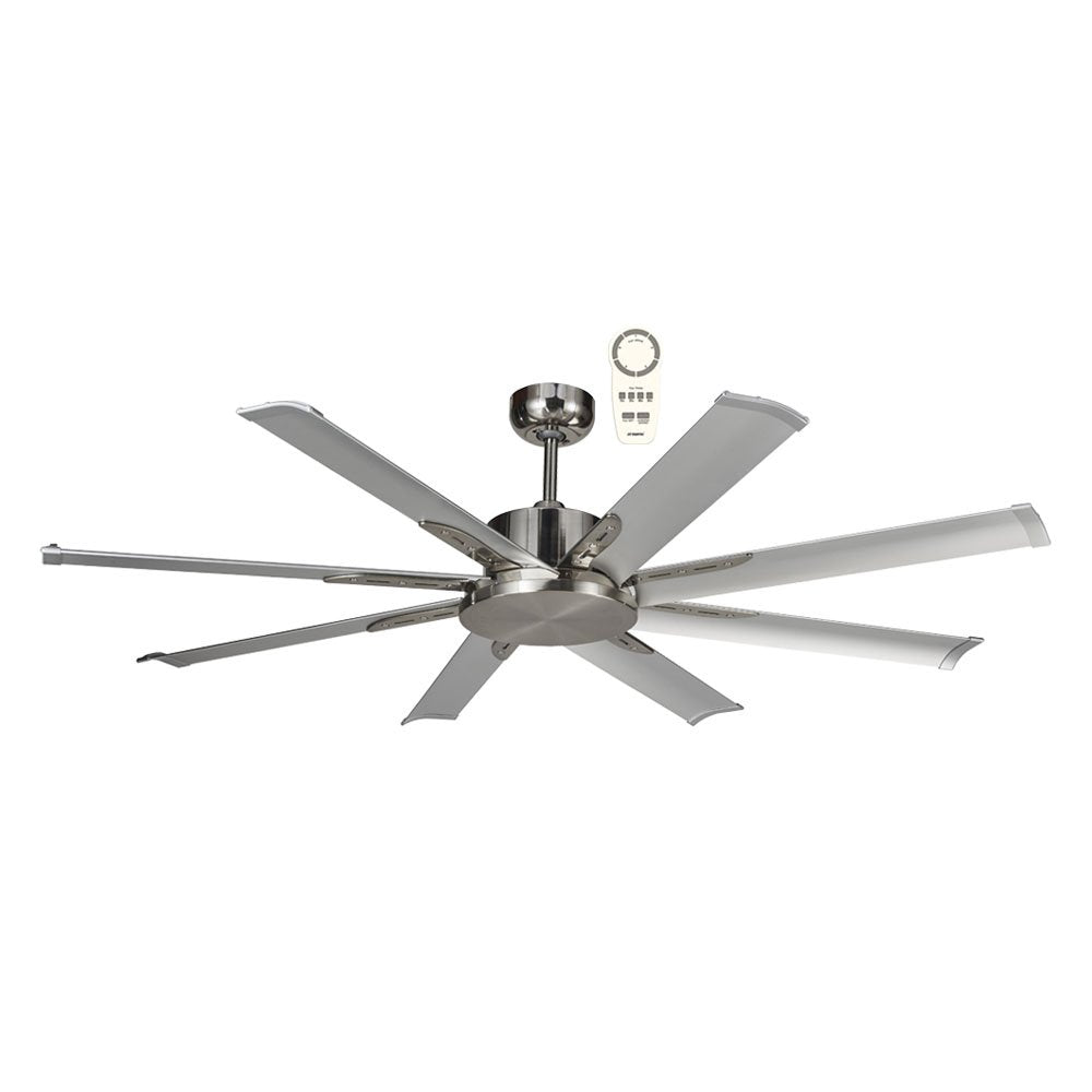 Albatross Mini 65″ DC Ceiling Fan With Remote Brushed Nickel Celling Fan