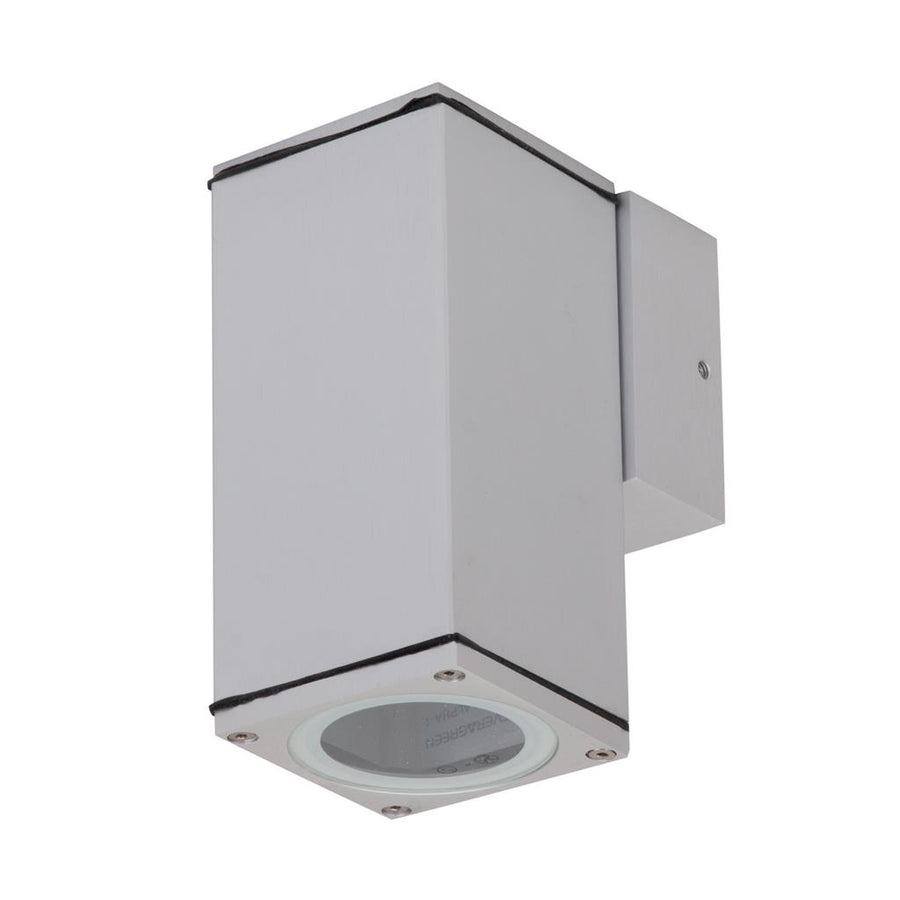 ALPHA-1 Down Only Exterior Wall light GU10 LED 6W 240V IP65 Anodized Aluminum WALL LIGHT
