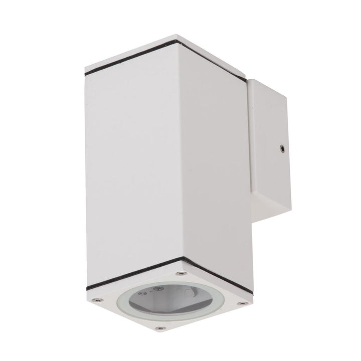 ALPHA-1 Down Only Exterior Wall light GU10 LED 6W 240V IP65 White WALL LIGHT