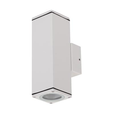 ALPHA-2 Up/Down Exterior Wall light GU10 LED 2 X 6W 240V IP65 White Wall light