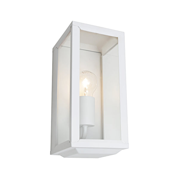Anglesea 1lt Exterior Wall Light White WALL LIGHT