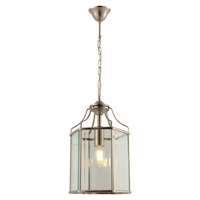 Cougar Arcadia Pendant Satin Chrome 1 light Pendant Pendant