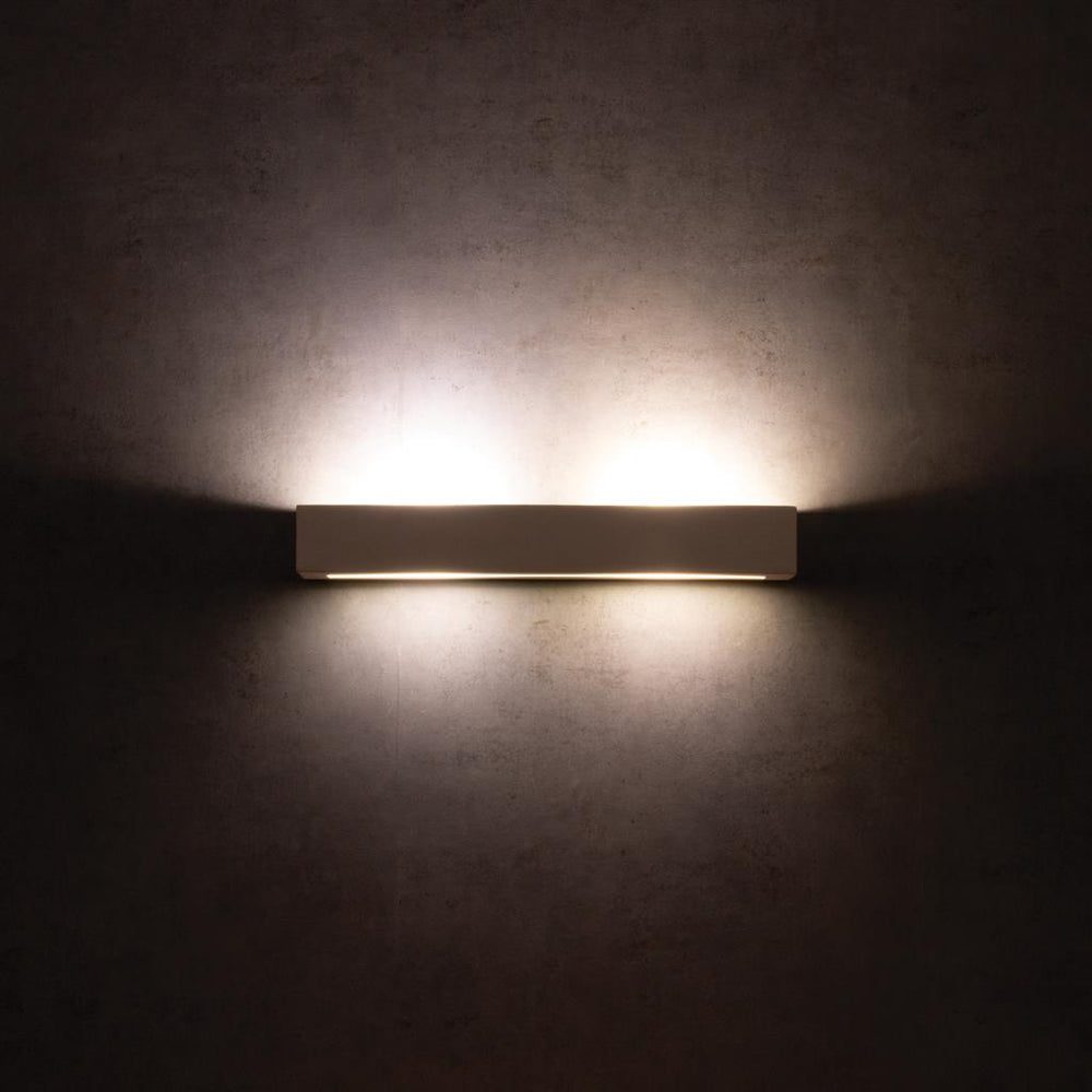 BF-2020 Ceramic 50cm Wall Uplight - Raw / G9 WALL LIGHT