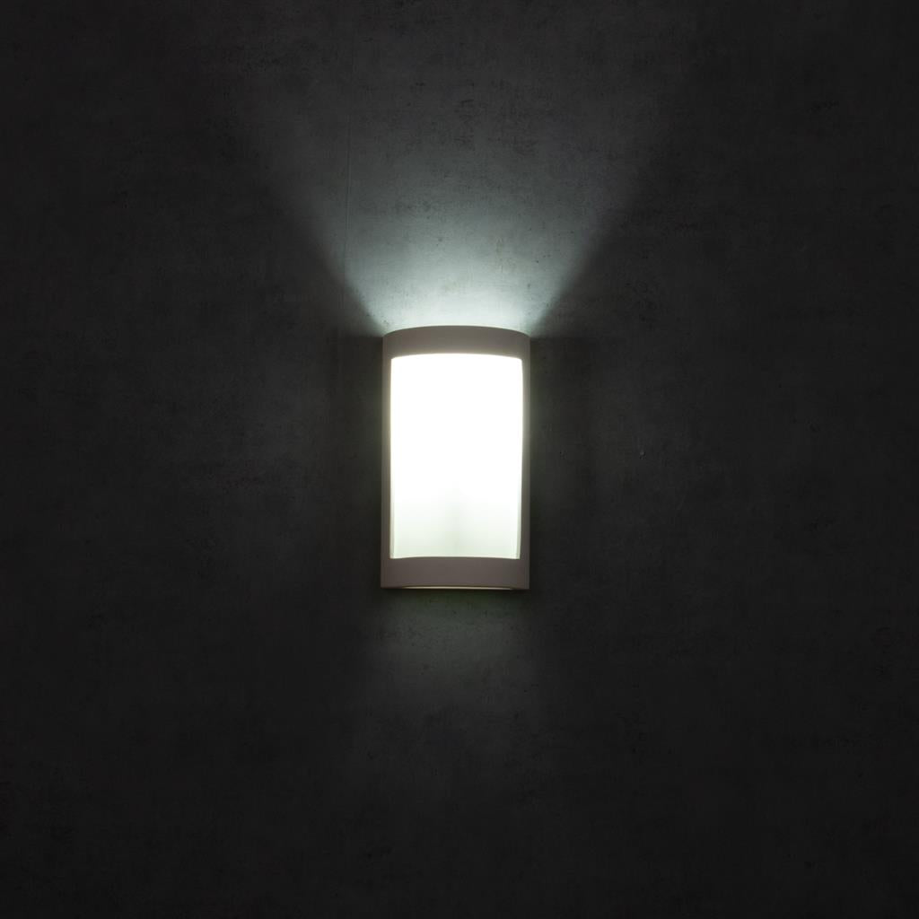 BF-8202 Ceramic Frosted Glass Wall Light - Raw / E27 WALL LIGHT