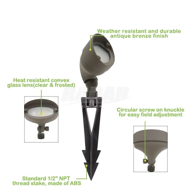 Aluminum Area Flood PFL1900 Path lights