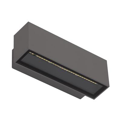 BLOCK-12 240V 12W Two Way LED Wall Light Dark Grey Wall light