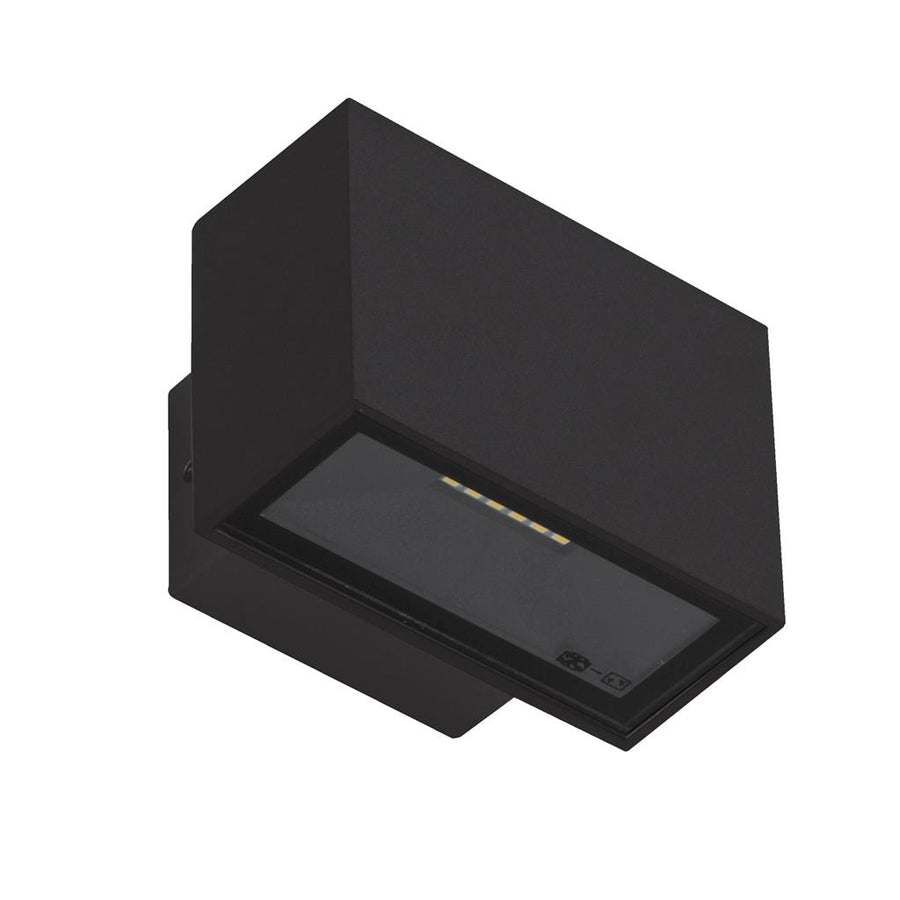BLOCK-6 240V 6W Two Way LED Wall Light Black Wall light