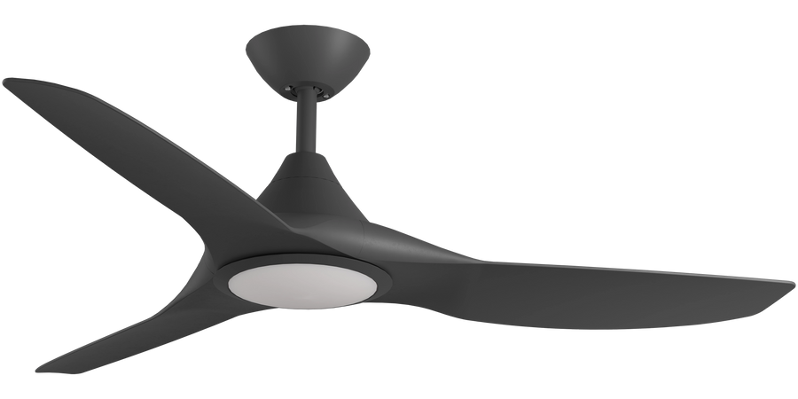 CloudFan Smart DC Fan with Light Black/White Black Ceiling Fan