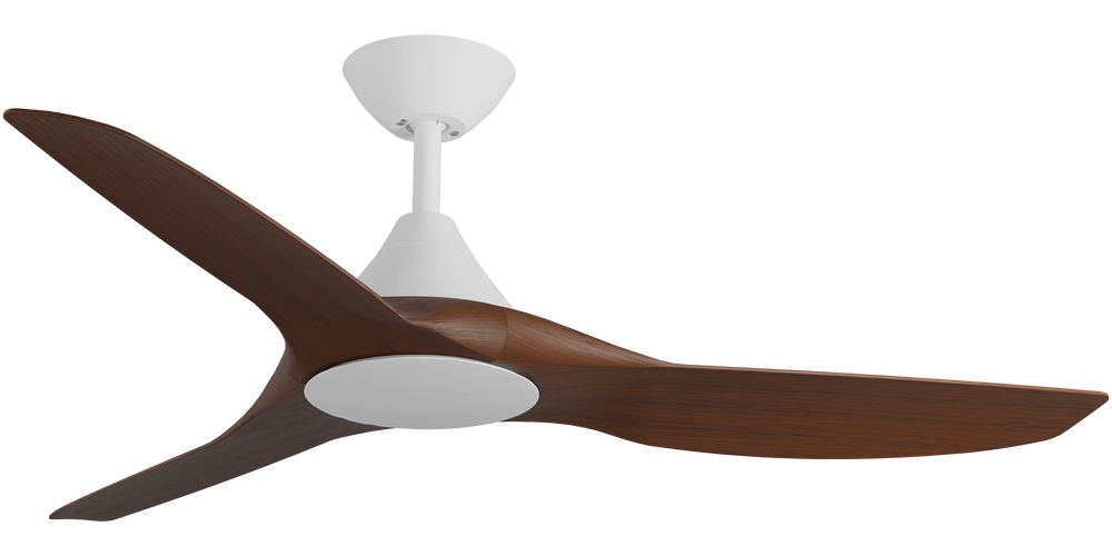 CloudFan Smart DC Fan with Koa Blades White Ceiling Fan