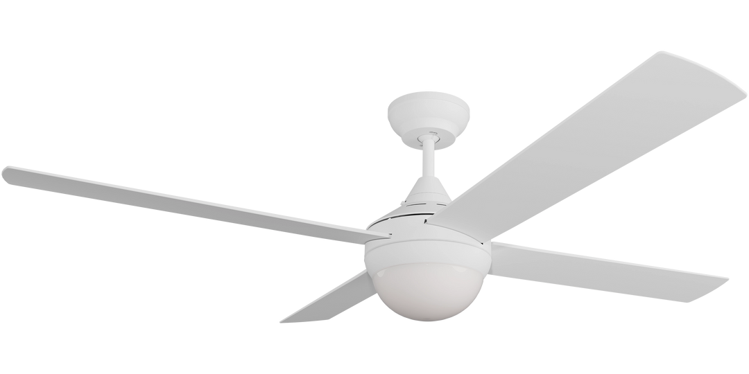 Krestrel DC Ceiling fan with light White E27 Ceiling Fan