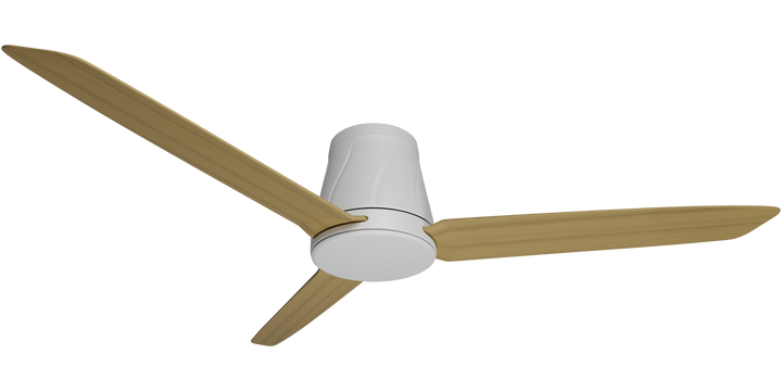 Profile DC Ceiling Fan White with Bamboo Ceiling Fan