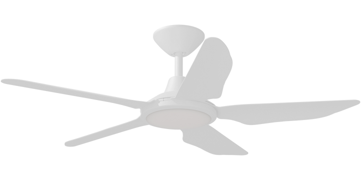 Storm DC Fan with LED Light Black/White White Celling Fan