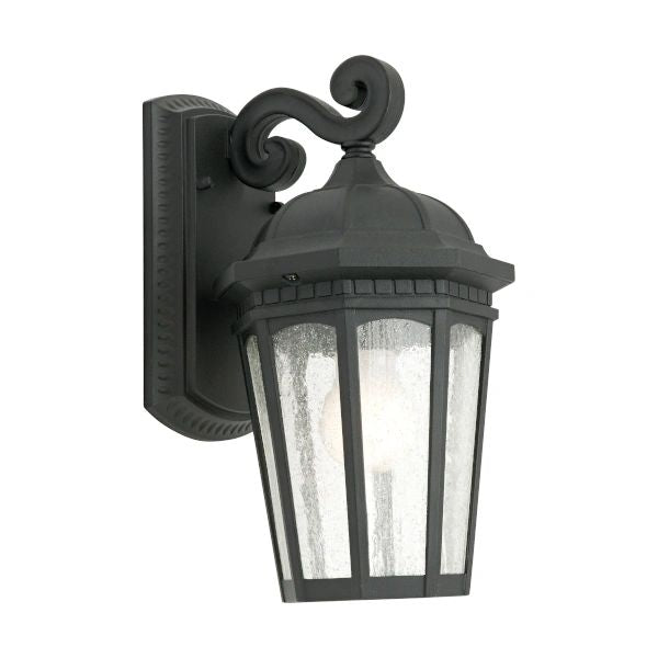 Cougar Cambridge 1lt Exterior Wall Light BLACK WALL LIGHT