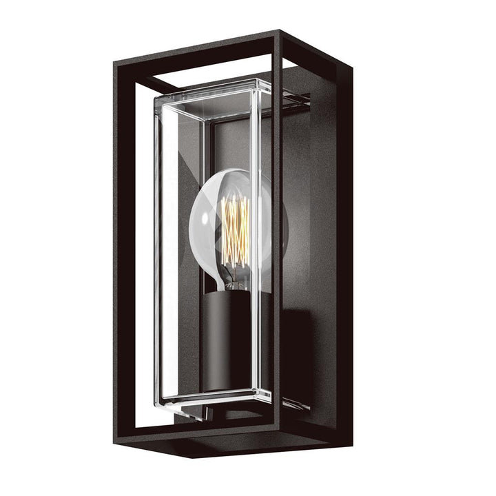 CLARO RCT WB E27 240V Black WALL LIGHT