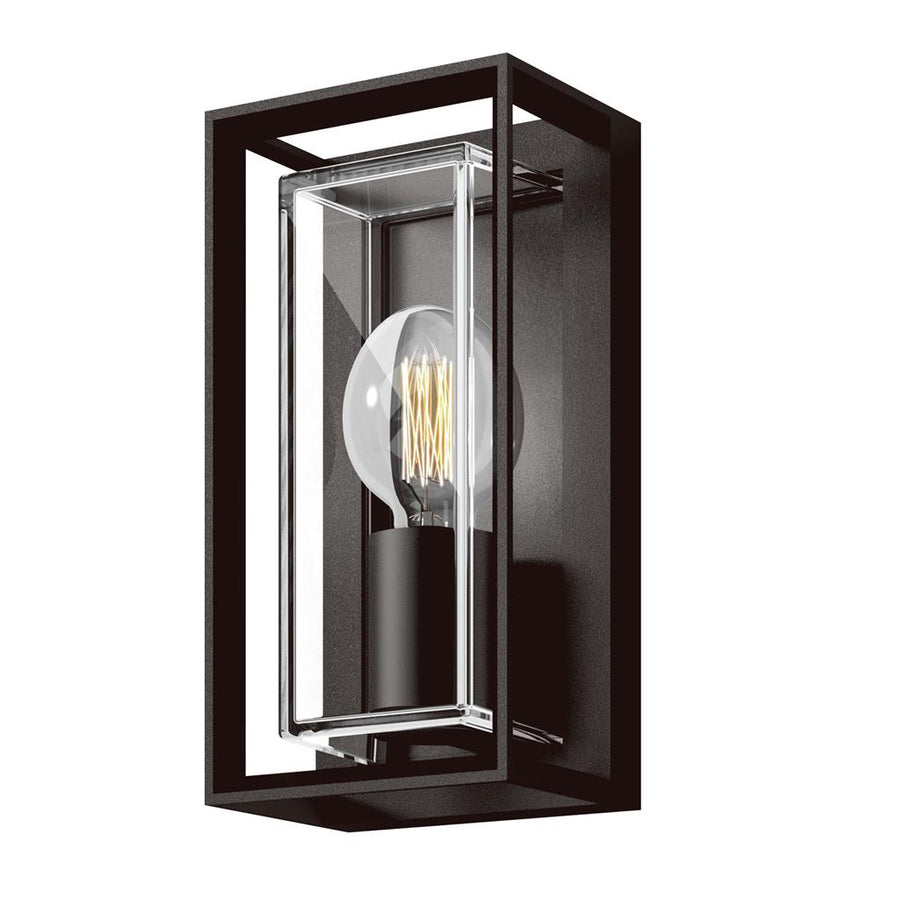 CLARO RCT WB E27 240V Black WALL LIGHT