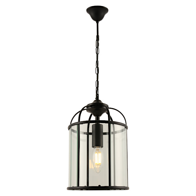 Cougar Clovelly 1lt Pendant Black Pendant