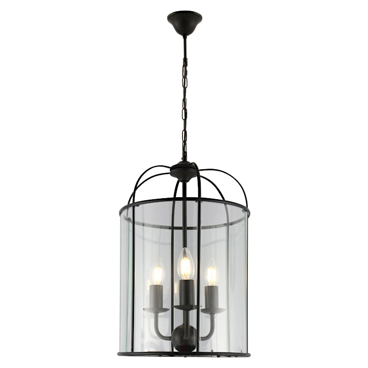 Clovelly 3lt Pendant Black Pendant
