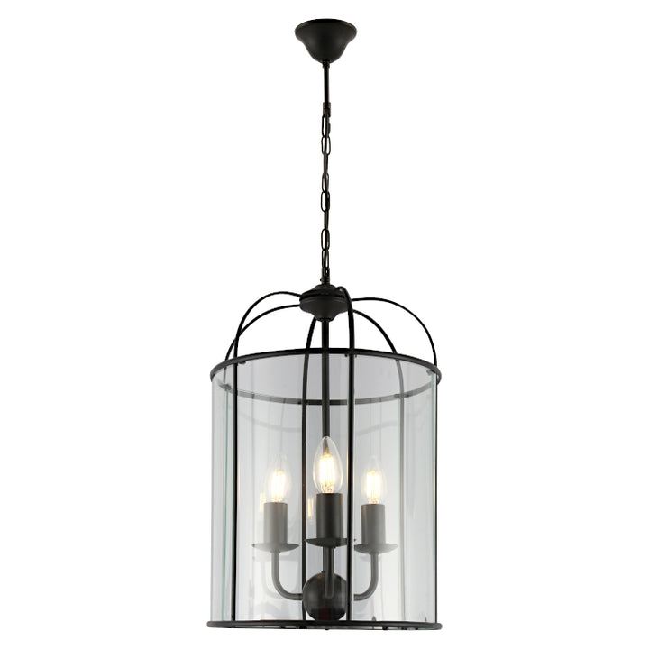 Clovelly 3lt Pendant Black Pendant