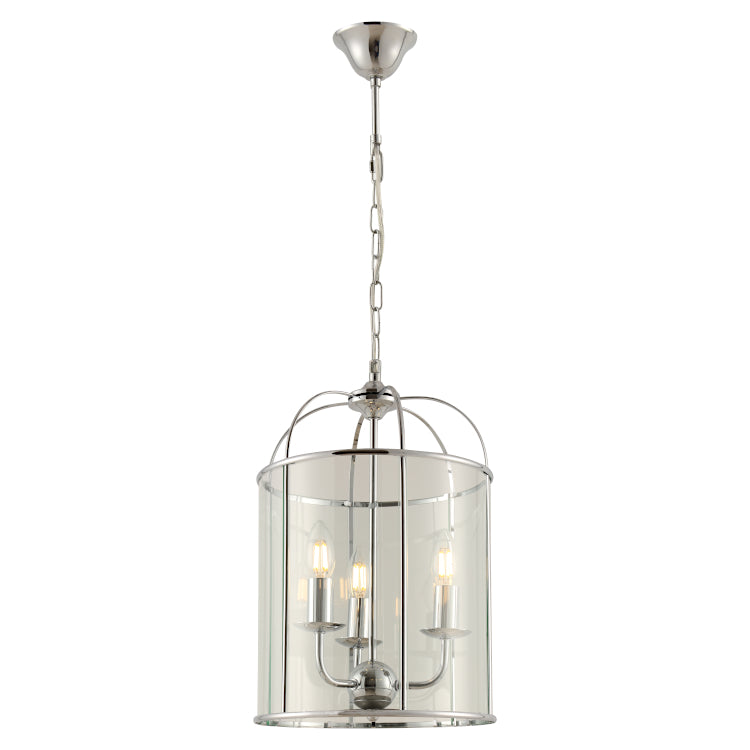 Clovelly 3lt Pendant Chrome Pendant